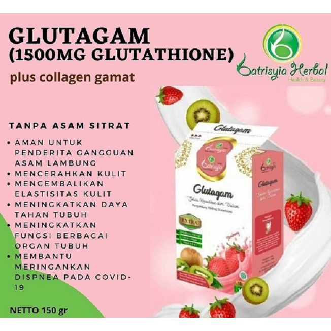 Batrisyia Herbal Glutagam L-Glutathione plus Collagen Gamat [150 gr]