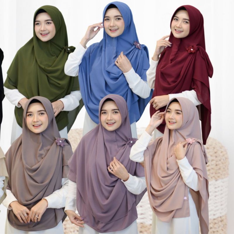 Naura Khimar ORI Uzma Hijab (Hijab Instan)