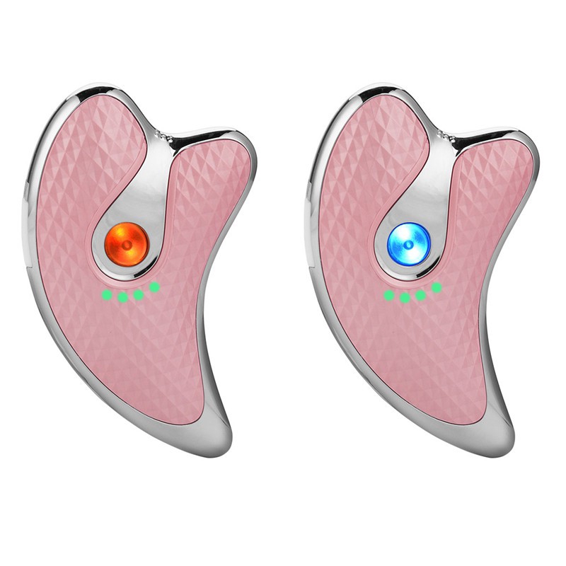 

CkeyiN Micro-Currency Facial Massager Guasha Scraping Board 2 Lampu LED Face Slimming Firming