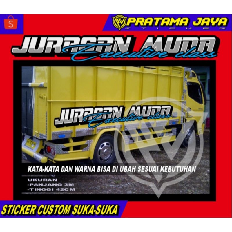 STICKER CUTTING BAK TRUK