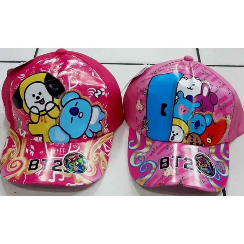 Topi karakter anak perempuan terlarisss/topi anak cewek