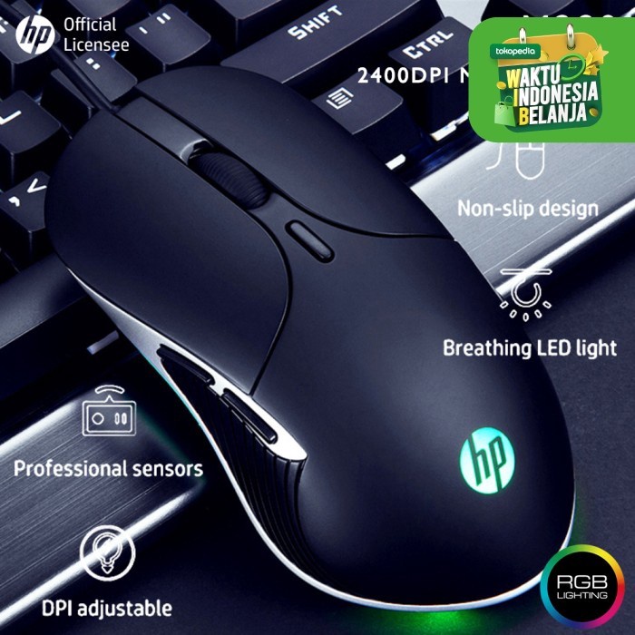 Mouse Gaming / Gaming Mouse Terlaris HP M280 - 2400DPI RGB 6 Button