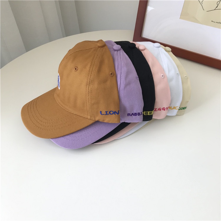 Topi Baseball Motif Kartun Gaya Korea