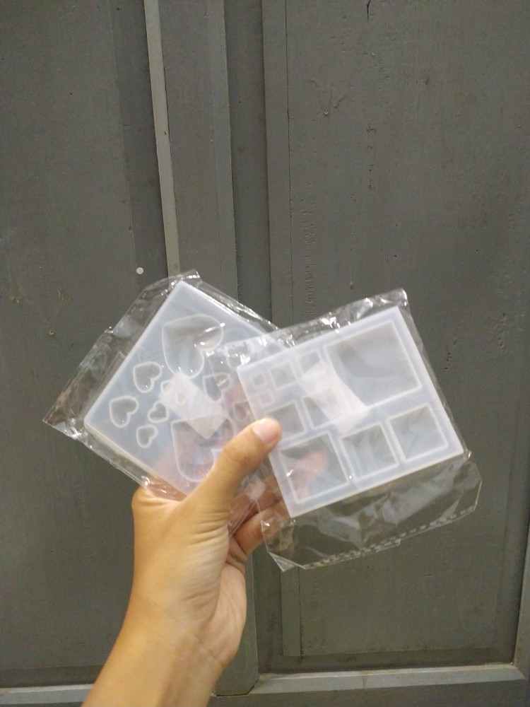 Inf Inf ✿ Cetakan Perhiasan Diy Bentuk Persegi Bahan Silikon Resin Untuk Membuat Perhiasan Uv Resin