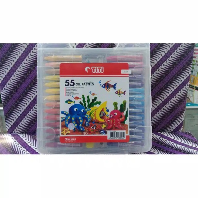 

TERLARIS!! Krayon Titi 55 Warna / Crayon / Oil Pastel / Ti-P-55S