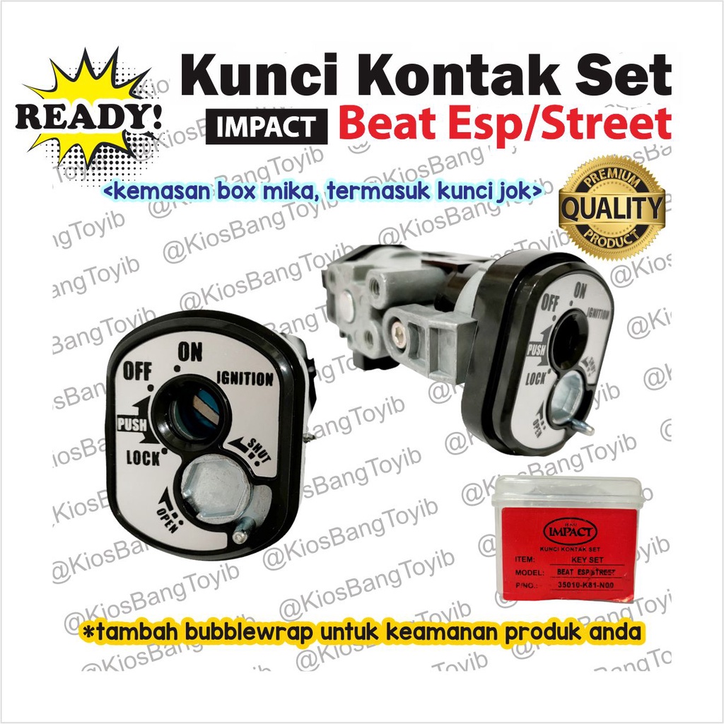 Kunci Kontak Set + Jok Assy Honda Beat Esp Street K81 (IMPACT)