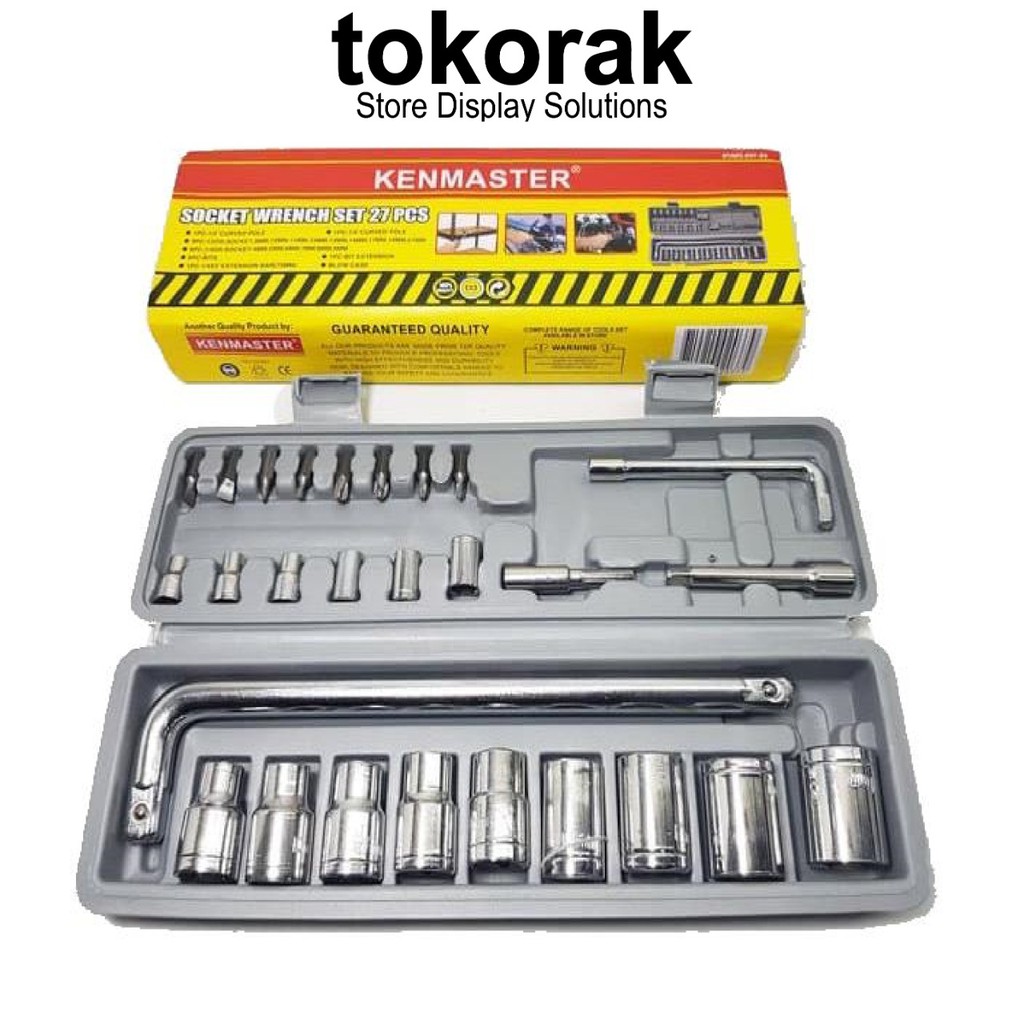 KUNCI SOCKET SET 27 PCS KENMASTER - KUNCI SOK -KUNCI SHOCKET WRENCH