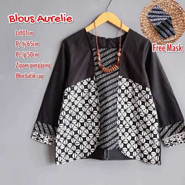 Blous auerellie batik modern