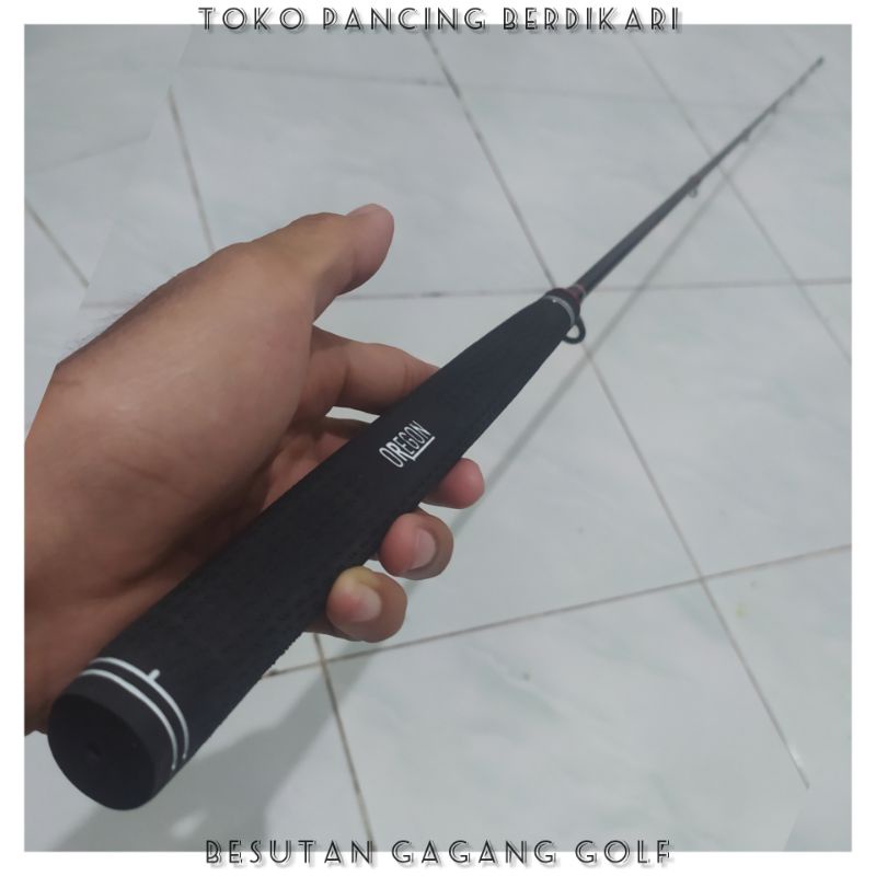 Joran Kolam Besutan Fiber Solid Custom Gagang Golf - Free Packing PVC