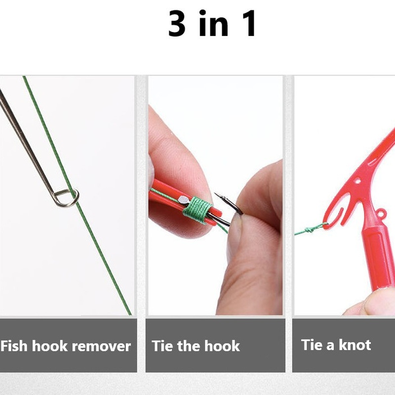 3 in 1 Alat Penarik Kail Pancing DIY Bahan Stainless Steel