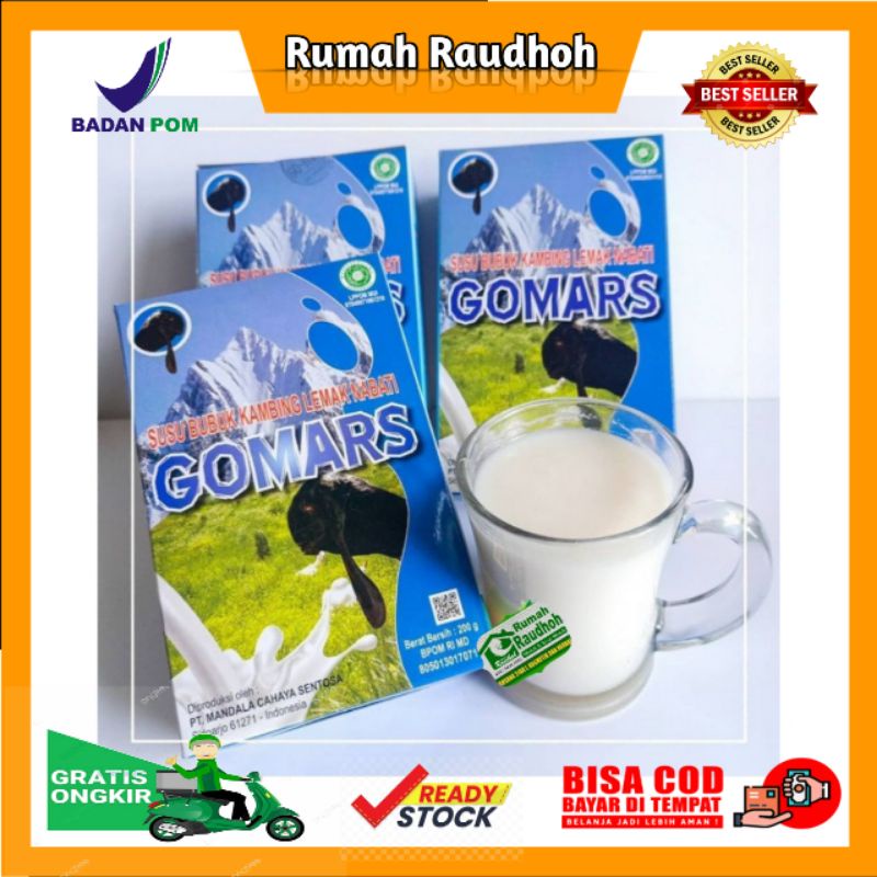 

GOMARS SUSU KAMBING ETAWA BUBUK ORIGINAL KAYA FLOURIN DAN FORMULA ISI 200 GR