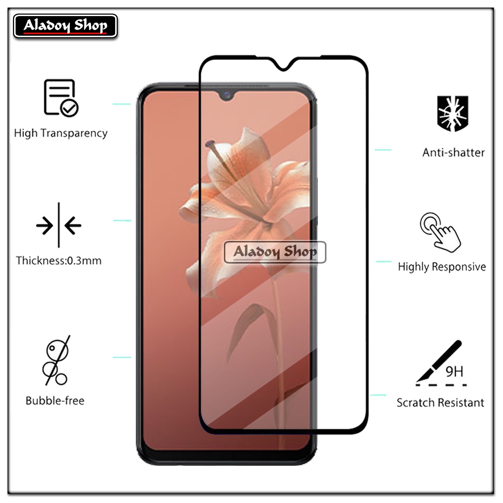 PAKET 3 IN 1 Tempered Glass Layar Vivo V20 Free Tempered Camera dan Skin Carbon