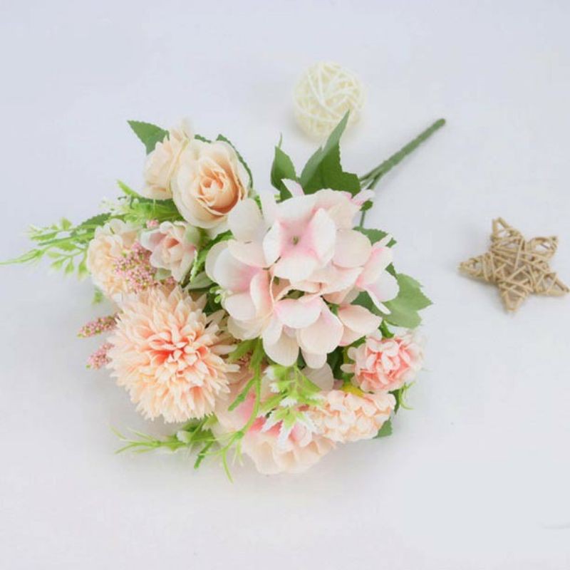 AF52 Bunga Hydrangea Rose Dandelion Mix Artificial Flower Nordic Style