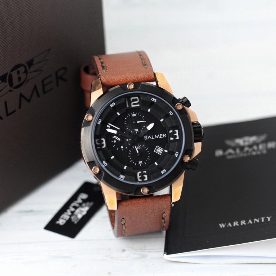 Jam tangan Pria Balmer 7979 Kulit Original