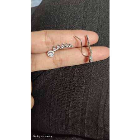 anting jepit silver mewah