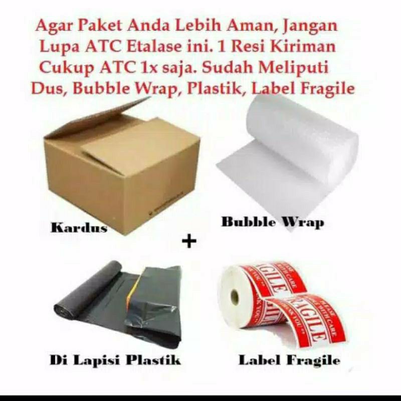 Double buble wrap untuk tambhan packing