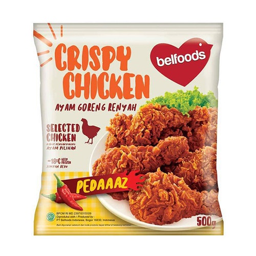 Belfoods Ayam Goreng Renyah Pedas 500gr