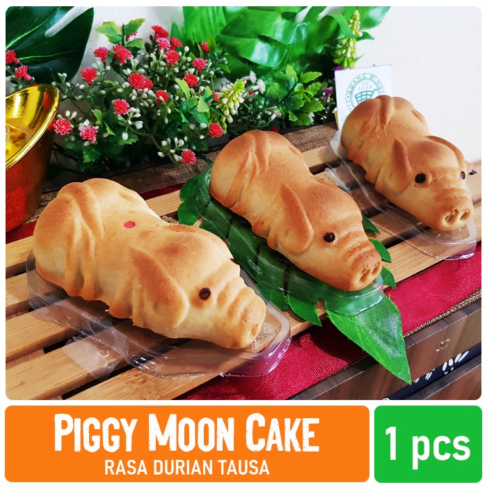 

Moon Cake Piggy Pieces / Kue Bulan Bentuk Babi 3 Varian Rasa Vegan