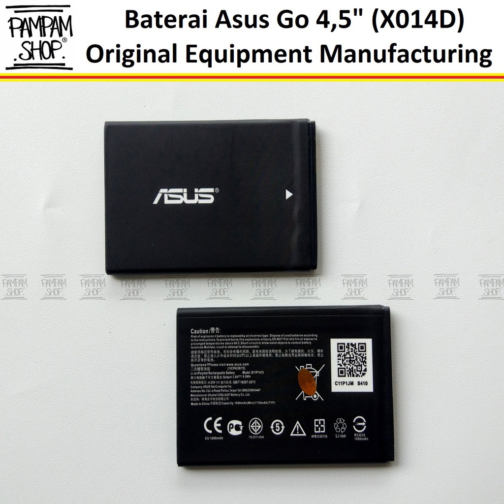 Baterai Asus Zenfone Go 4,5&quot; Inch X014D B11P1428 ZB452KG Original OEM Inci Batre Batrai Battery