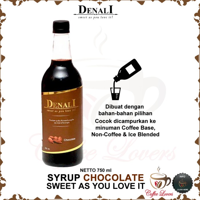 

DENALI SYRUP SIRUP DENALI UK RASA CHOCOLATE PROMO