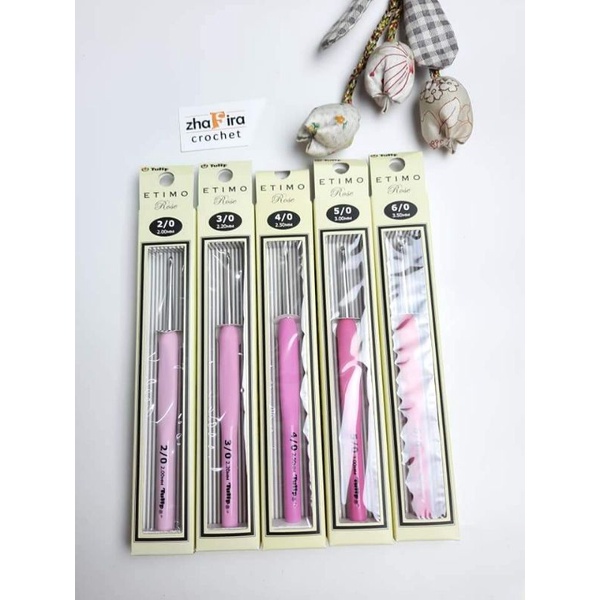 Hakpen rajut, Tulip etimo rose