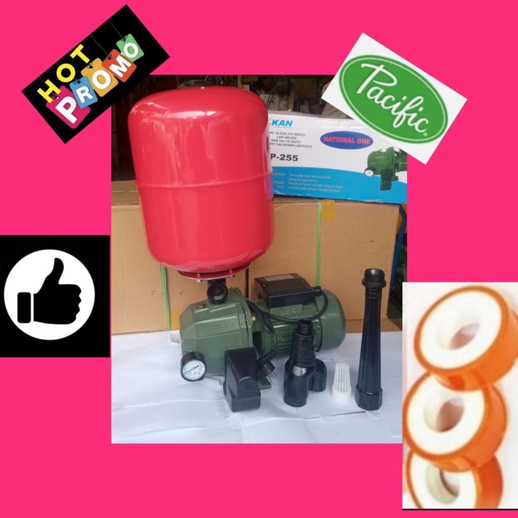 Garansi pompa air jet pump National One DP 255 A 250 watt tabung shimizu 19 liter sumur dalam 30 met