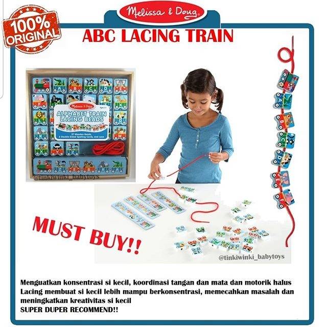 MELISSA and DOUG ABC LACING TRAIN