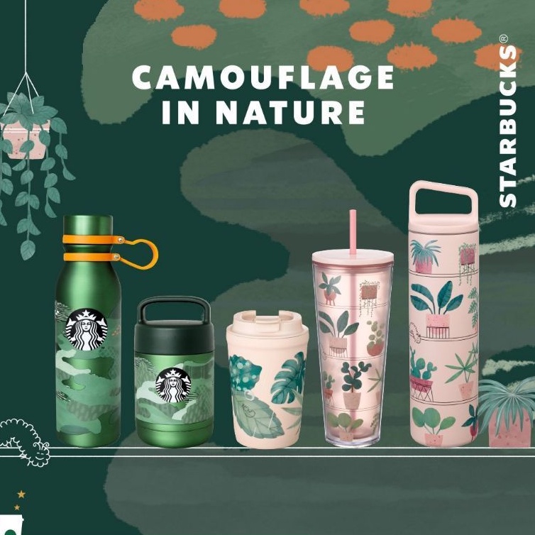 Tumbler Starbucks Summer 2 - Tumbler Starbucks Camouflage in Nature Parenting Plant 2022 - Tumbler S
