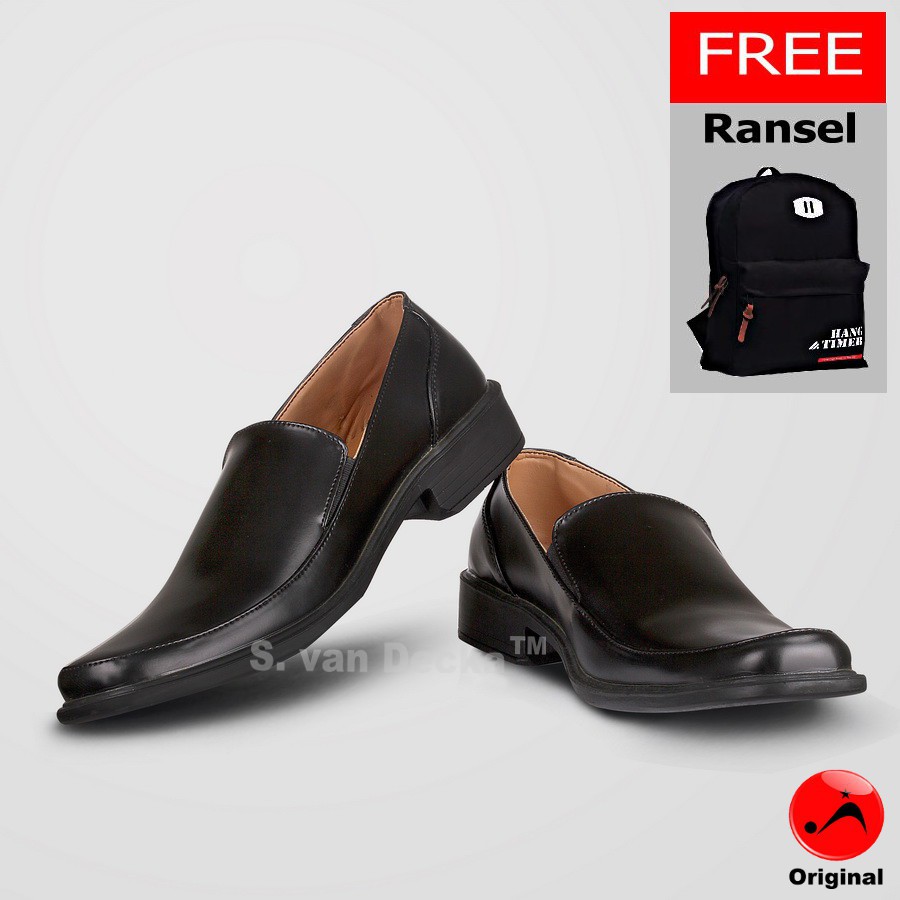 Sepatu Formal Pria S.van Decka R-TK025 + Gratis Tas Ransel