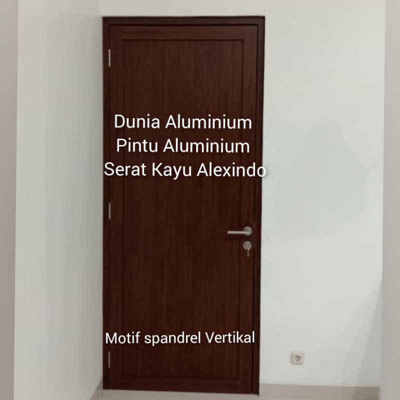 Pintu Aluminium/ Alumunium Alexindo Serat Kayu