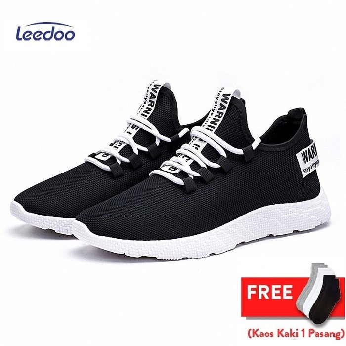 Aerostreet 39-42 Leopard Putih - Sepatu Sneakers Casual Sport Sek SW315 Leedoo Sepatu Sneakrers Pri