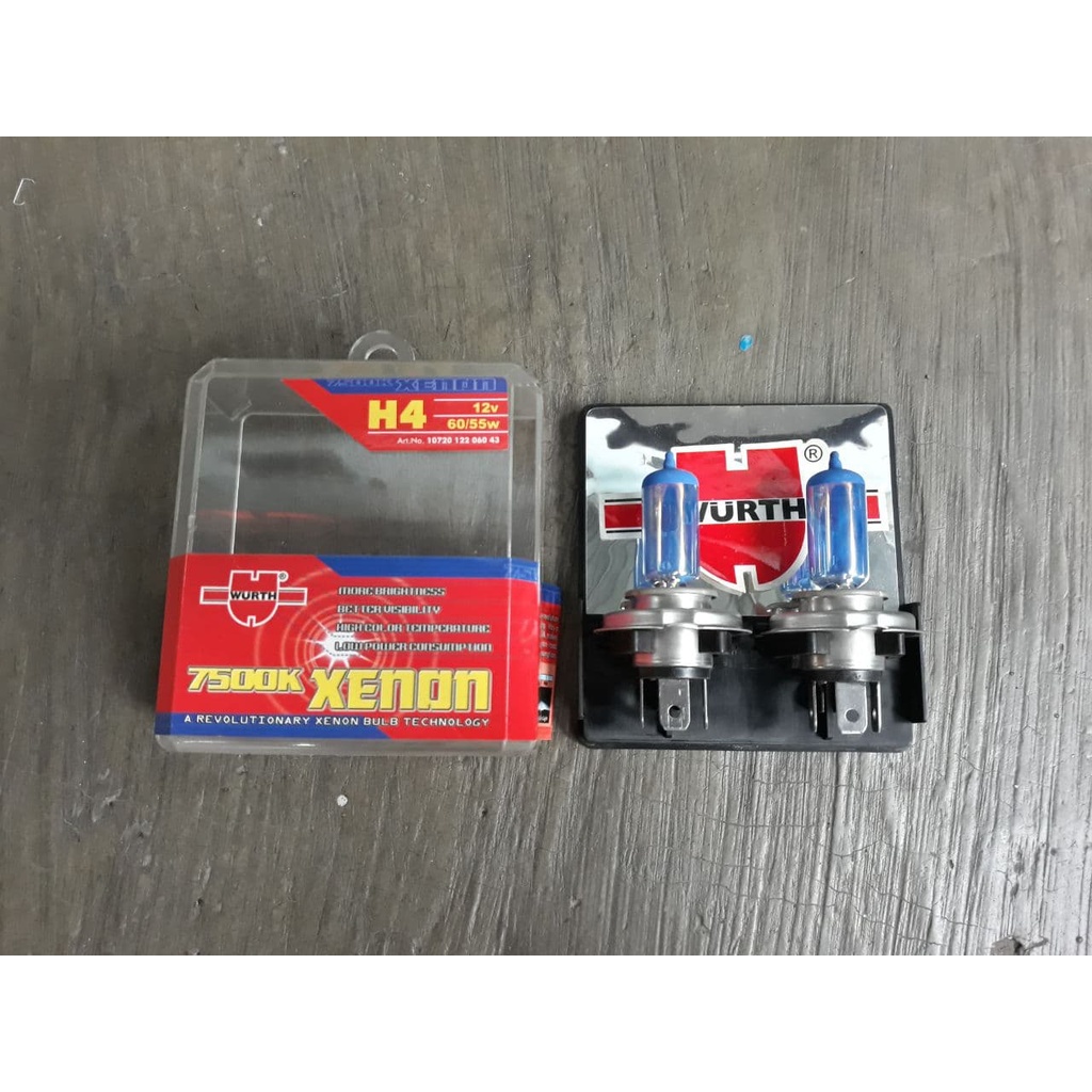 BULB H4 WURTH 60/55W XENON 7500K