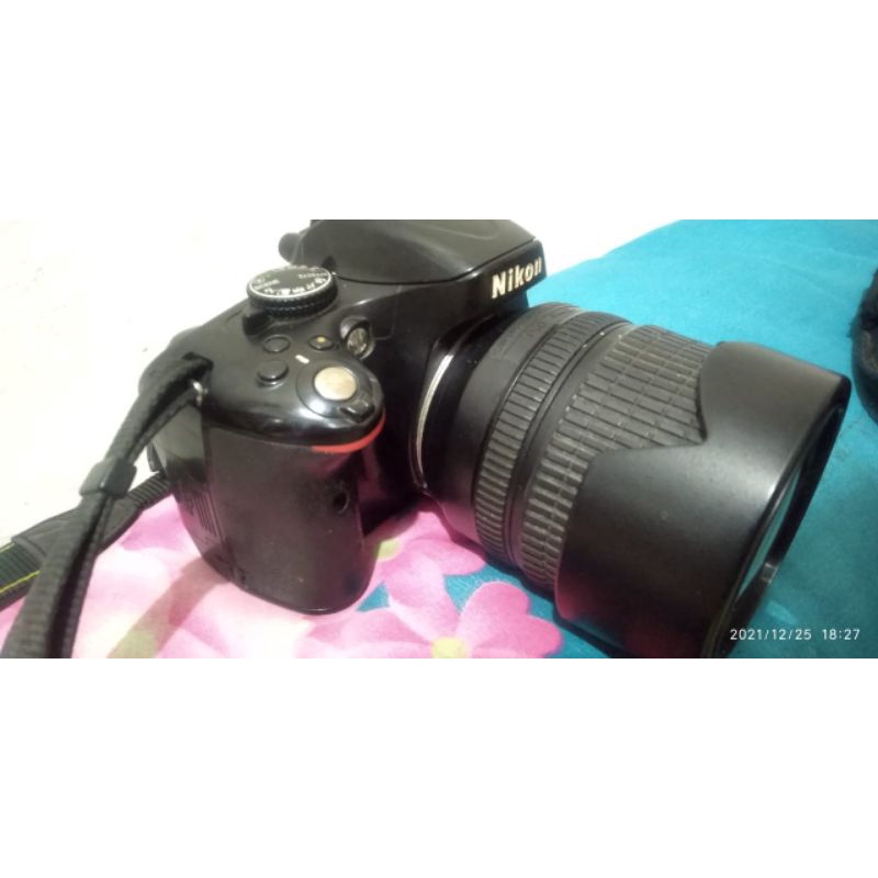 kamera bekas nikon 5100 fulset lensa kit minus vignet tipis
