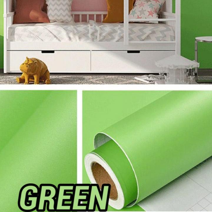 ➺ Wallpaper dinding polos pastel Premium sticker dinding polos Wallpaper murah ֍