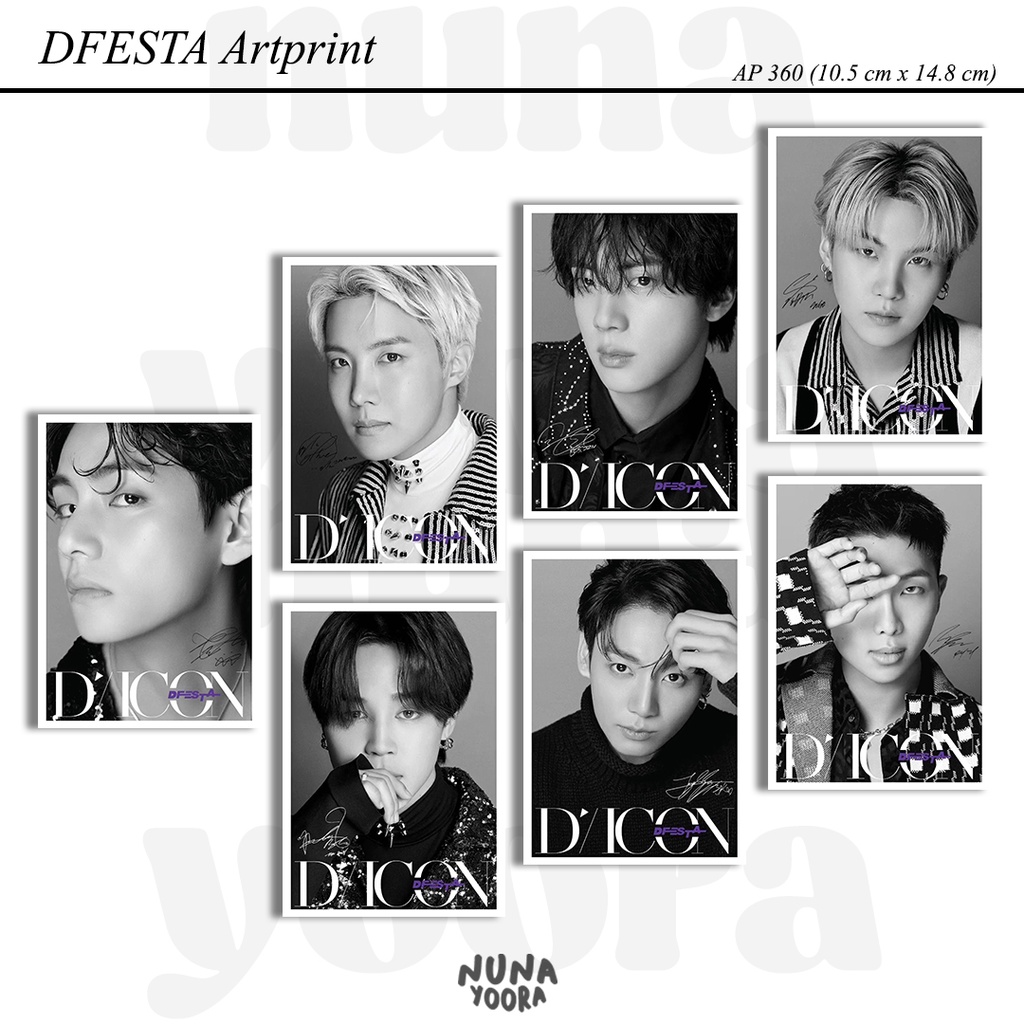 BTS DFESTA ARTPRINT WALLDECOR KPOP 2022