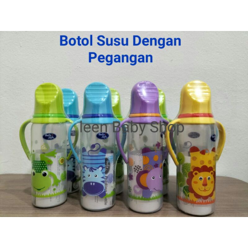 Botol Susu Bayi + Pegangan Karakter Lucu Bany Safe 240 Ml