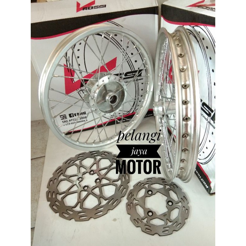 Velg Rossi Satria fu - Velg Tromol Jari Cakram Plus Rakitan Motor Satria fu - Ring17 Uk 140 - 140