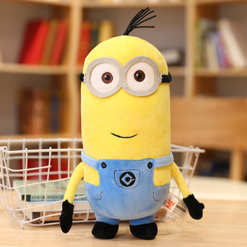 Cute Minions Movie Characters Yellow Plush Toys Bob Stuart In Jeans Soft Dolls Toys &amp; Hobbies Christmas Birthday Gift