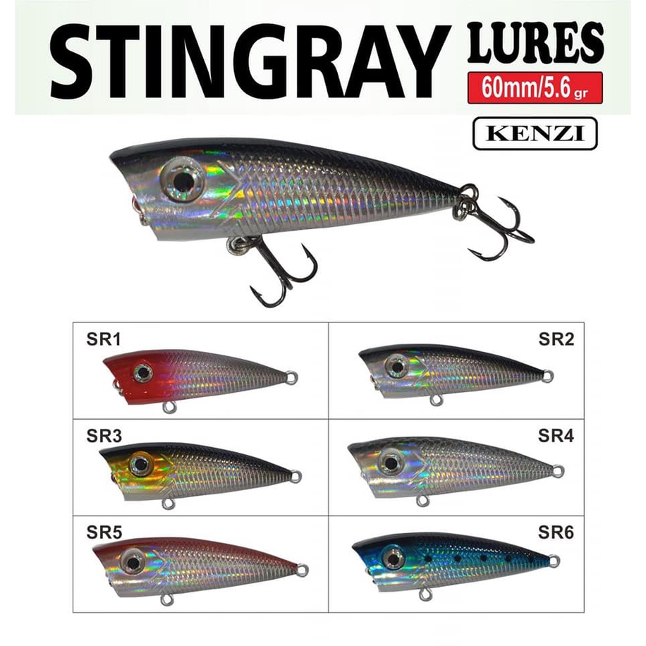 Lure MINI POPPER KENZI STINGRAY (6cm / 5.6gram)