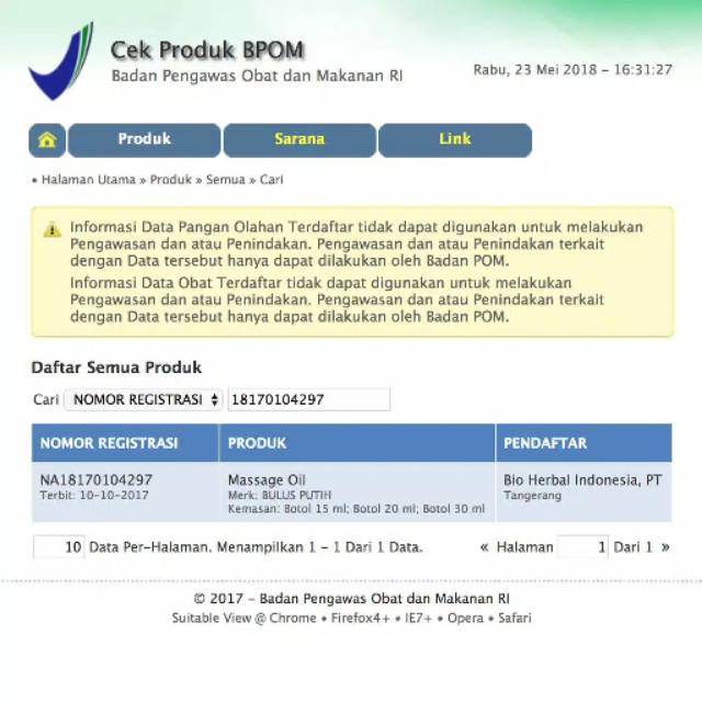 BPOM Minyak Bulus Putih Pembesar Dan Pengencang Payudara Montok Massage Oil Original 100% Asli