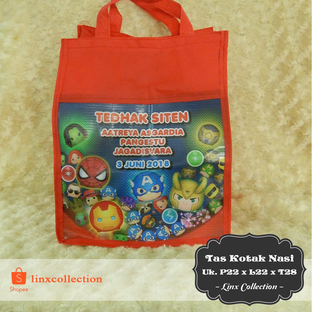 

Tas spunbond Kotak Nasi / Goodie Bag / Tas Berkat