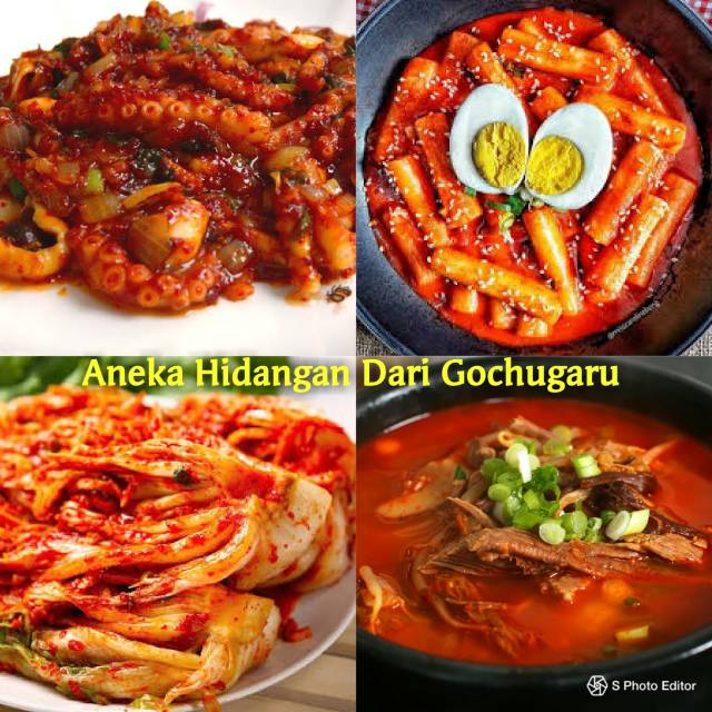 bubuk cabe korea Gochugaru kasar halus Nanami togarashi shichimi sambal tabur korea jepang chili powder topping gochujang