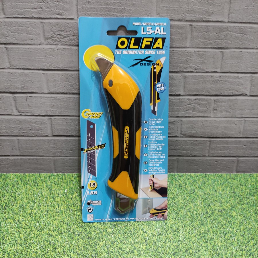 

OLFA L5-AL Pisau Cutter 18mm Snap-Off Blade Cutter JAPAN