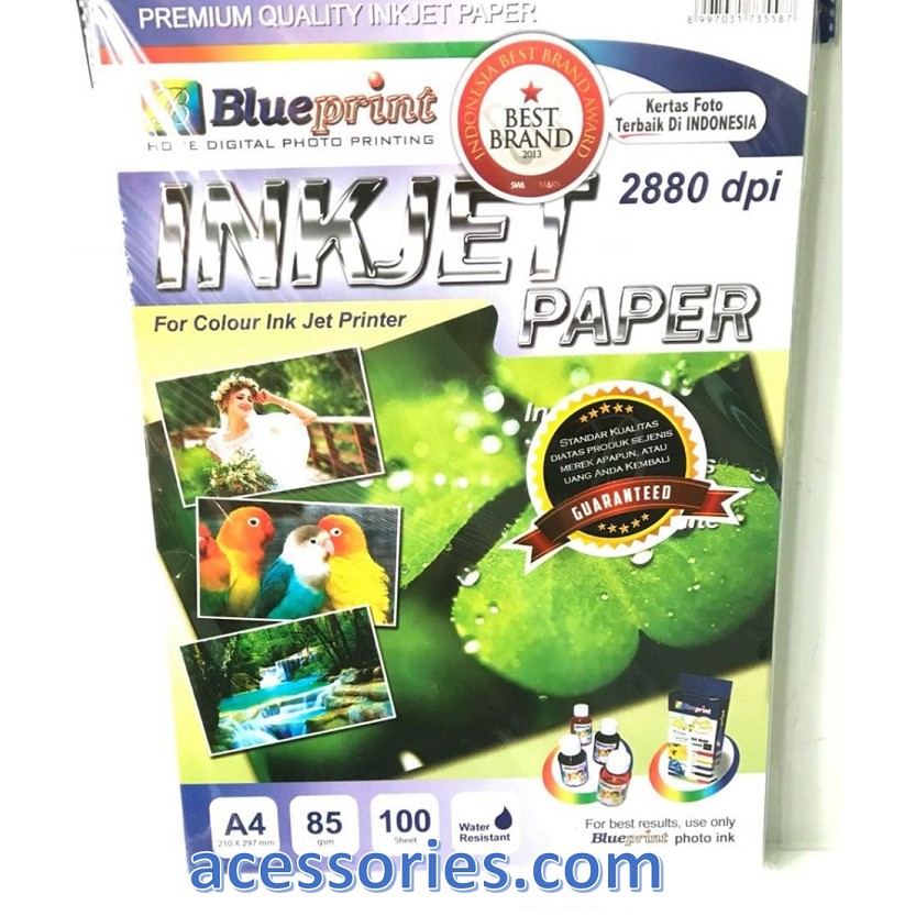 

INKJET PAPER BLUEPRINT A4 85GSM