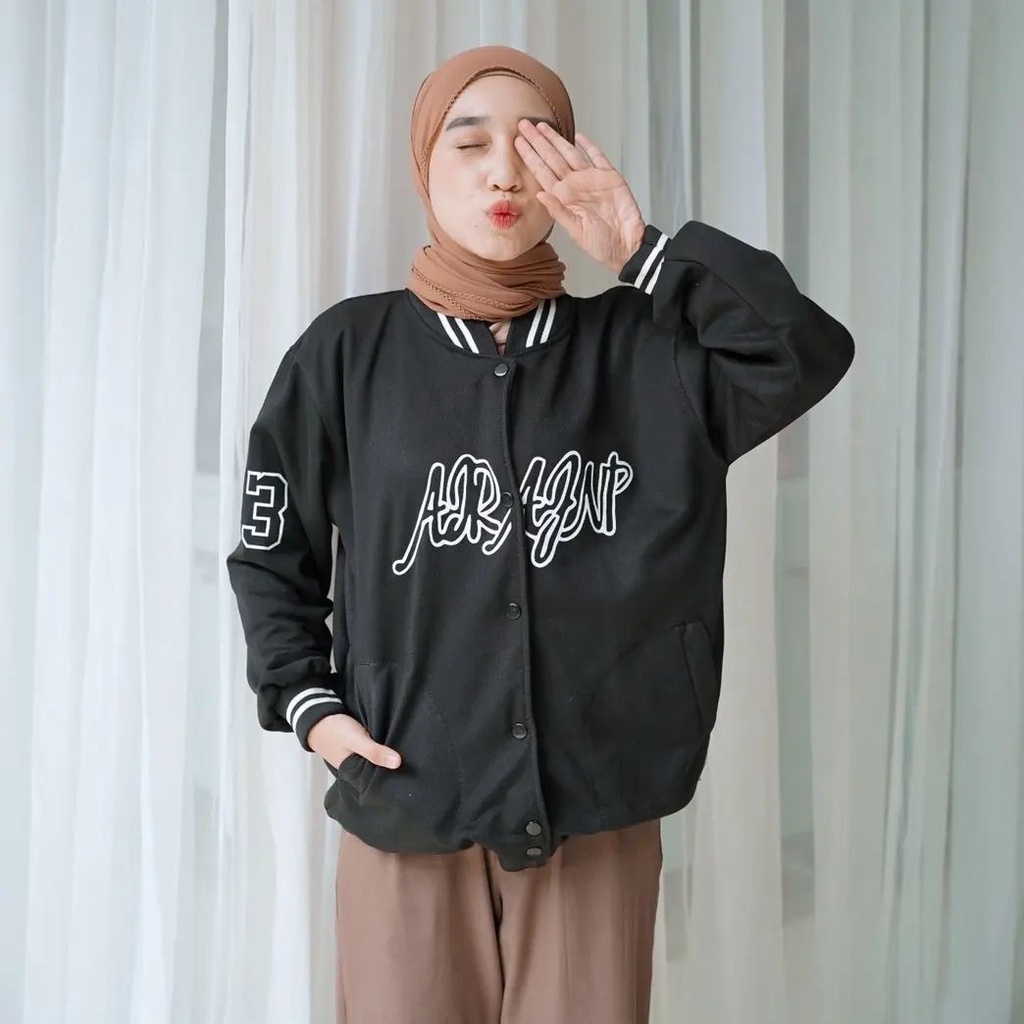 Jaket Baseball Base Ball ARAJNP bisa utnuk Wanita/Pria