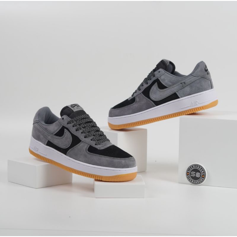 Sepatu SNike Air Force 1 Low Dark Wolf Grey Reflective