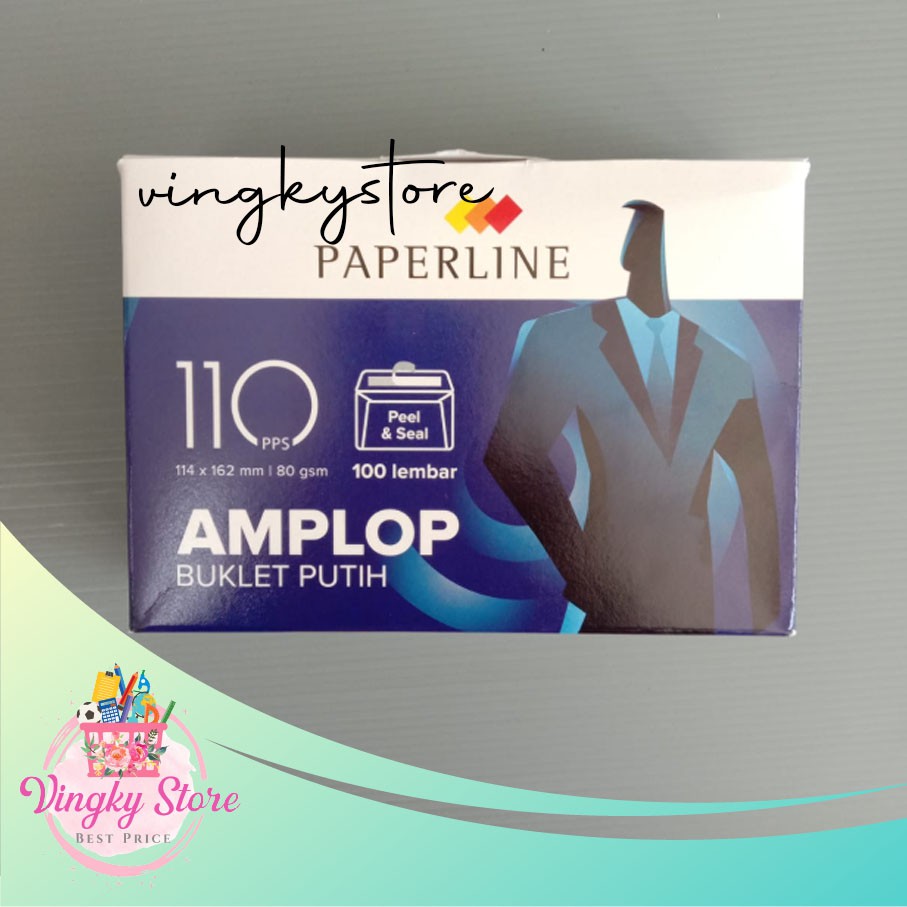 

Amplop Paperline 110 PPS ( 114 x 162mm) 100 lembar
