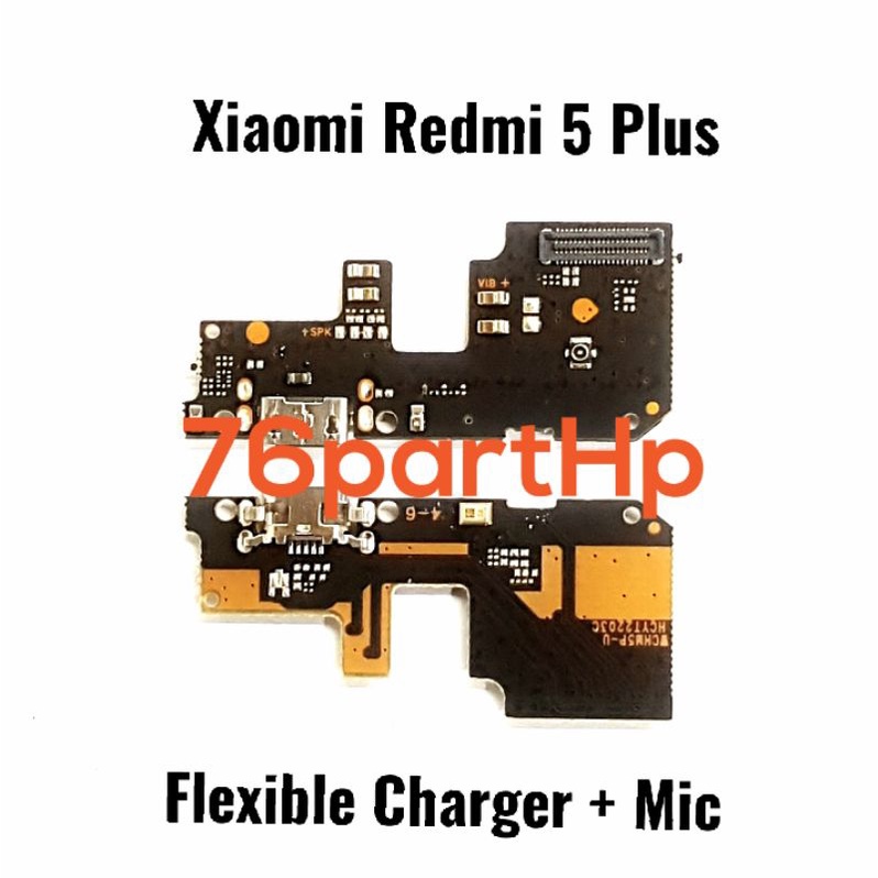 PCB + Mic Xiaomi Redmi 5+ 5 plus - Papan Connector Charger