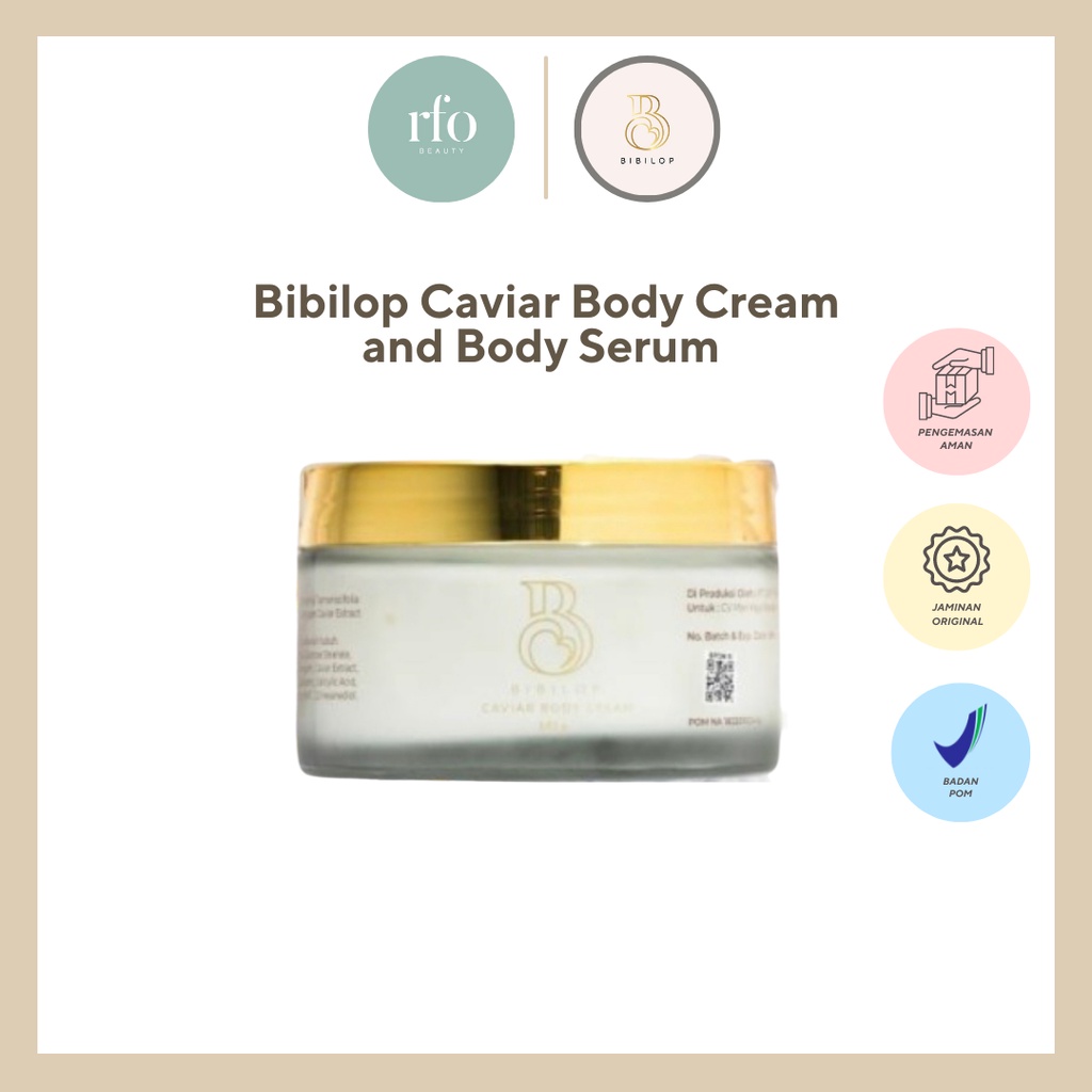 BIBILOP - Caviar Body Cream and Gold Serum