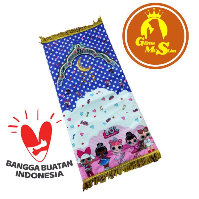 Sajadah Anak Karakter Rumbei Warna Dan Motif Random